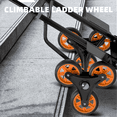 thumbnail image 6 of Aukfa Stair Climbing Hand Truck,330lbs Heavy Duty Foldable Utility Dolly with Tri-Wheel Design and Ergonomic Handle,Black, 6 of 7