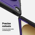thumbnail image 3 of for Kids Rugged Heavy Duty Case for Samsung Galaxy Tab A9+ 11.0" 2023 SM-X210 / SM-X215 / SM-X216, Shockproof 360 Degree Rotatable Kickstand with Handstrap Protective Hybrid Cover Case, Purple, 3 of 11