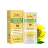 Babo Botanicals Super Shield Spf 50 Stick Sunscreen - 70% Organic Ingredients - Natural Zinc Oxide - For All Ages - Nsf & Made Safe Certified - Ewg Verified - Water Resistant - Fragrance-Free