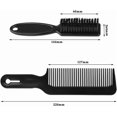 thumbnail image 2 of wqlpp-3Pcs Hair Clipper Cleaning Brush Set, Comb Scissors Cleaning Brush, Barber Salon Cleaning Brush Cleaning Clipper Barber Brush, 1Pcs Wide Tooth Comb Hair Styling Comb, for Barber Home Cleaning, 2 of 4