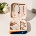thumbnail image 6 of Starfish Travel Portable Square Jewelry Box Organizer for Rings, Earrings, Necklaces, Bracelets, etc. for Girls and Women, 6 of 6