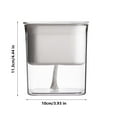 thumbnail image 2 of Automatic Water Absorption Flowerpot, Transparent Plastic Planter Container, Self Watering Indoor Outdoor Flower Pot, Desktop Garden Planter For Office Balcony Tabletop Home Decoration, 2 of 2