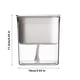 thumbnail image 2 of Maceta Cuadrada Transparente con Absorción de Agua Automática, Ligera, de Plástico, con Orificios de Drenaje Integrados, Ideal para Decoración de Hogar, Jardín y Oficina., 2 of 2