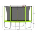 thumbnail image 5 of 10FT Outdoor Trampoline for Kids, Trampoline with Basketball Hoop,Safety Enclosure and Ladder,Outdoor Recreational Trampoline for Kids, 5 of 8