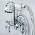 thumbnail image 2 of Water Creation F6-0011-01-PL Gooseneck Spout Bathtub Faucet With Handshower, 2 of 4