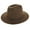 Brown, variant on Top Headwear Fashion Wide Brim Fedora Panama Hat - Burgundy