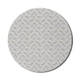 thumbnail image 1 of Floral Mouse Pad for Computers, Daisies View with Leaves in Greyscale Chamomiles Design, Round Non-Slip Thick Rubber Modern Gaming Mousepad, 8" Round, Pale Grey Yellow, by Ambesonne, 1 of 2