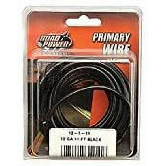 Coleman Cable Primary Wire 11ft. L Blk Carded