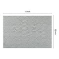 thumbnail image 4 of REGALWOVEN 6 Pack Place Mats, Placemats for Kitchen Dining Table Decor Heat Resistant Table Placemats Wipeable Table Mat Silver Black 18*12in, 4 of 7