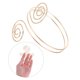 thumbnail image 3 of Anillo de brazo estilo punk para mujer, de metal en espiral, con forma de círculo, plateado, 3 of 5