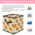 thumbnail image 3 of RATGDN Collapsible Fabric Cube Storage Bin with Double Handles for Living Room Bedroom Office Black - Orange Juice Fruit, 3 of 7