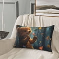 thumbnail image 5 of Pofeuu Cute Butterfly Bear Print Polyester Microfiber Plush Pillowcases, Super Soft and Cozy Pillow Case Covers with Envelop Closure（Pillow core not included）-20"x30", 5 of 6