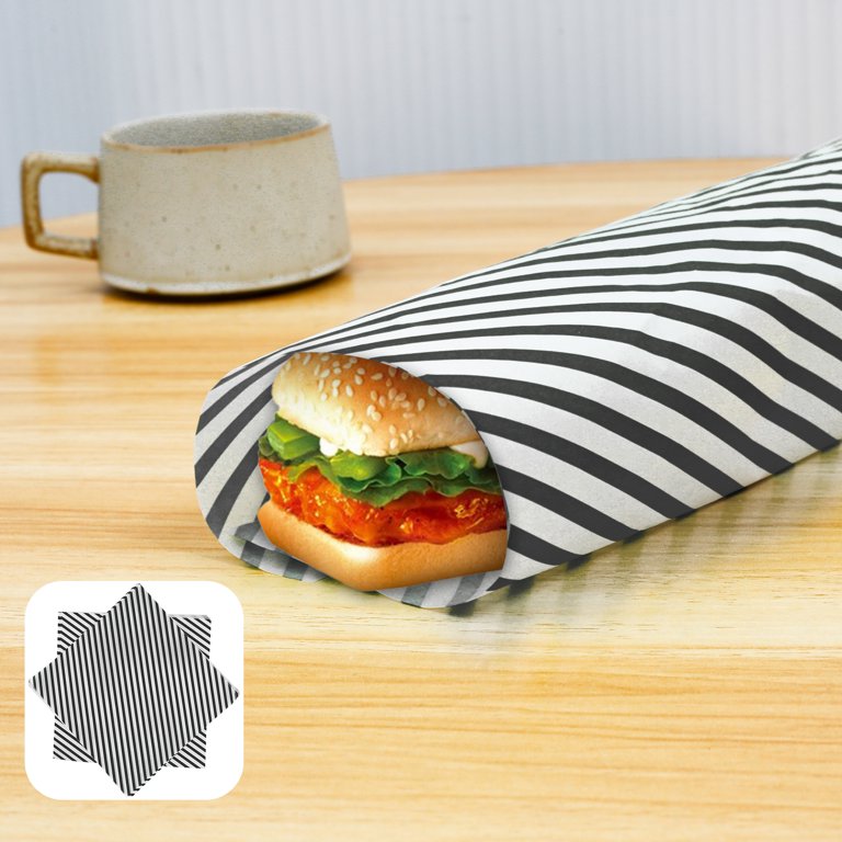 Aazon.co: GeeRic Waxed Deli Paper Sheets 12 * 12 Inch, 100 Pcs Food Basket Liners For