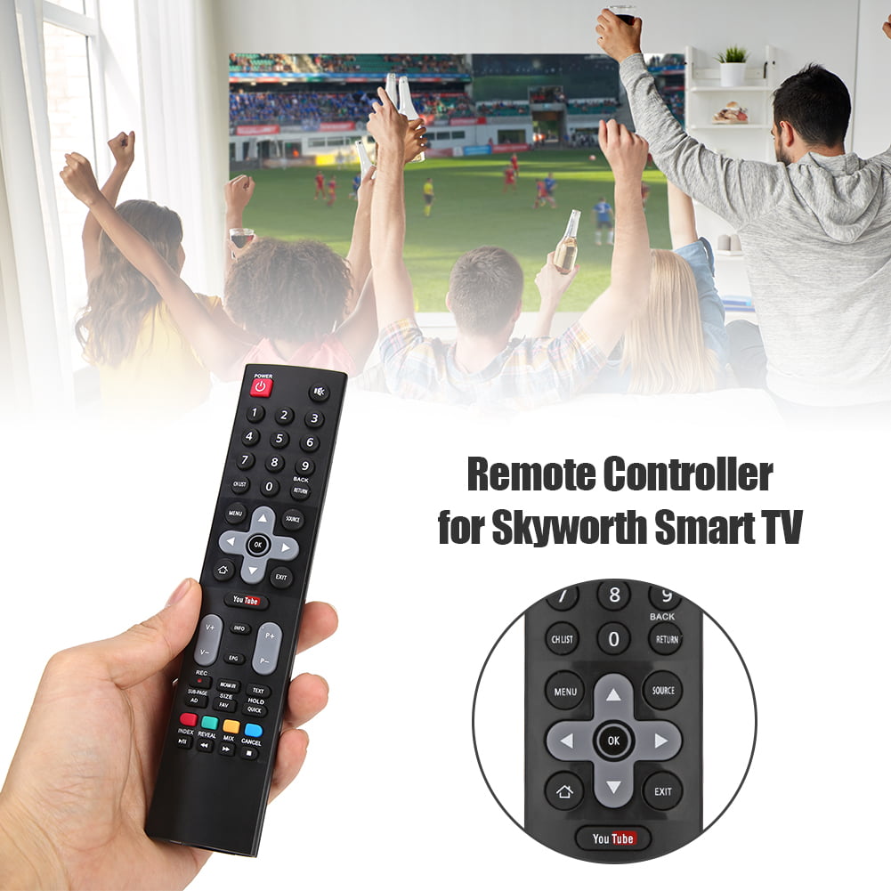 Winnereco Replacement Remote Control for Skyworth TV with Youtube 