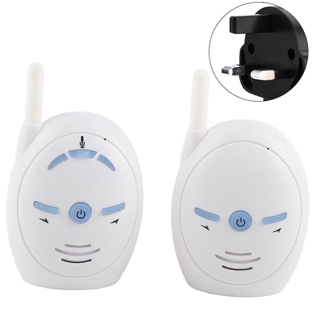 Audio Baby Monitor DC 5V 2.4GHz Digital Wireless Two Way Talk Intercom Sound Reminder( Plug)