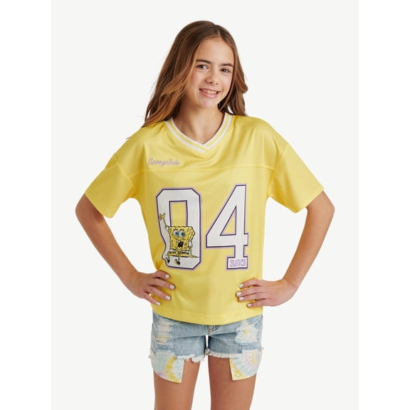 Spongebob X Justice Girls Oversized Jersey, Sizes XS - XLP