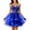 Blue, variant on Tiered Tulle Homecoming Dresses for Women Lace Puffy Short Prom DAMA Dress Sparkly Glitter Mini Dress for Nighty Party Wear