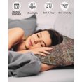thumbnail image 4 of Boho Vintage Pillow Covers Standard Size 2 Pack, Retro Flowers Modern Geometric Abstract Art Soft Bed Throw Pillowcases Breathable Cooling Long Lumbar Body Pillow Sham Cover for Bed Sofa 20''x26'', 4 of 7