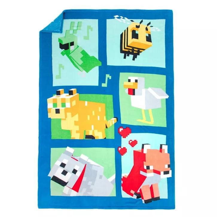Minecraft Beautiful Day Fleece Blanket