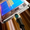 thumbnail image 4 of 120W 6A USB to Type-C Data Cable with Fast Charging, LED Digital Display, Intelligent Power-Off, and Overcharge Prevention for Phones, Nickel-Tungsten Alloy Connector, Nylon Cord Design, 4 of 7