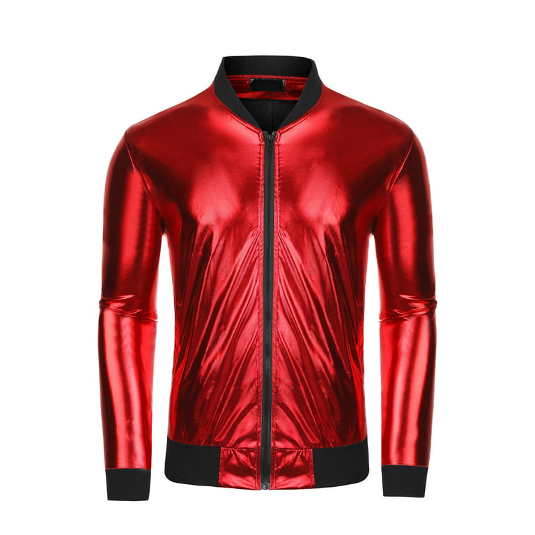Buy Small - Pure Red Varsity Jacket For Men Bomber Jacket For Men