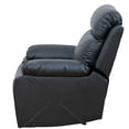 thumbnail image 5 of Aukfa 37" Power Recliner Sofa Chair for Living Room, Home Theater Reclining, Flannel, Black, 5 of 10