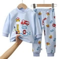 thumbnail image 4 of NIEWTR Toddler Baby Boy Clothes Color Block Pullover Sweatshirt Top Elastic Waist Joggers Pants 2Pcs Fall Outfit 2PC Long Sleeve Pajamas Set For 1t 2t 3t 4t ，6-12 Months, 4 of 4