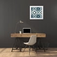 thumbnail image 3 of Yamada, Morgan 26x26 White Modern Wood Framed Museum Art Print Titled - Persian Jewel Blue 3, 3 of 4