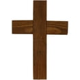 thumbnail image 3 of Ekena Millwork 16"W x 24"H x 1 1/2"D Vintage Farmhouse Cross, Barnwood Decor Collection, Weathered Brown, 3 of 10