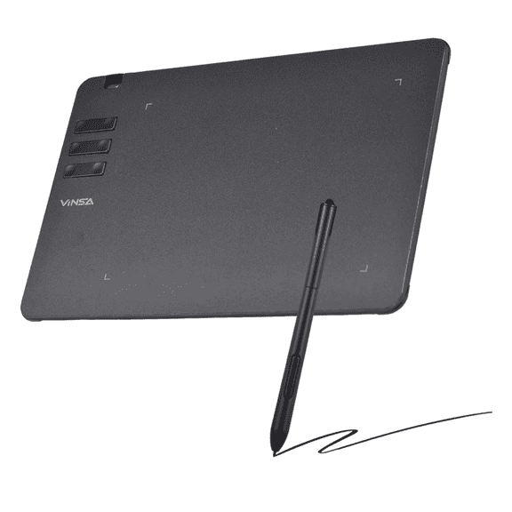T605 Drawing Tablet 6.7x4 inch Graphic Digital Drawing Tablet with 8192 Pen Pressure 6 Customized Hot Keys Art Tablet for OSU Online Teaching Designing Beginners Work with Mac PC Android