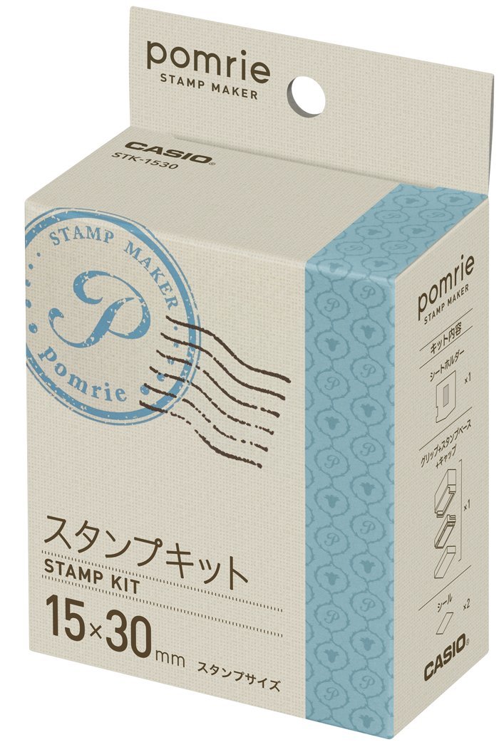 Casio Label Writer Stamp Maker Pommelier Stamp Kit 15 30mm Stk-1530