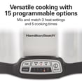 thumbnail image 3 of Hamilton Beach 4 Qt Programmable Slow Cooker, Stoneware Crock with Removable Pot, Stainless Steel, 3 of 9