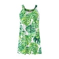 thumbnail image 5 of VBTAPA Sundresses for Women Tropical Print Sleeveless Pleated Mini Dress Hawaiian Beach Vacation Dresses Multicolor L, 5 of 7