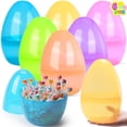 thumbnail image 1 of Huevos de Pascua JOYIN 10 gigantes de 25 cm, rellenables de plástico, 6 colores, 1 of 4