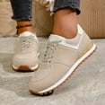 thumbnail image 3 of Rokment Running Shoes Fashion Sneakers for Women 2026 Spring Fall Suede Casual Low Heel Non Slip Wedges Walking Jogging Tennis Shoes White Size 9, 3 of 7