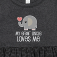 thumbnail image 4 of Inktastic My Great Uncle Loves Me Girls Baby Dress, 4 of 5