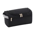 thumbnail image 2 of Cevemin Travel Toiletry Bag - Three-Zipper Waterproof Oxford Cloth Cosmetic Organizer with Portable Hook for Men and Women, Ideal Size 9.45x5.91x1.18in for Bathroom and Travel, 2 of 6