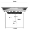 thumbnail image 2 of 2PCS 78mm Universal Kitchen Sink Stopper Stainless Steel Sink Strainer, 2 of 15
