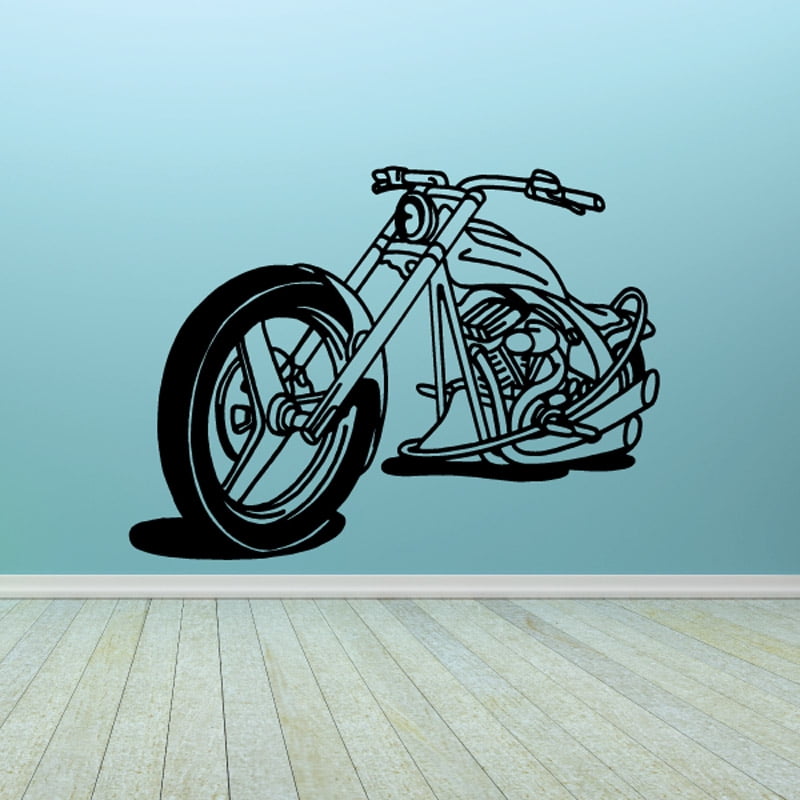 Motorcycle Wall Decal Vinyl Decal Car Decal CD013 36 Inches