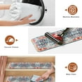 thumbnail image 6 of Non-Slip Boho Stair Treads - Indoor Stair Runners for Wooden Steps, Red And Blue Ethnic Pattern Safety Mats for Pets, Kids, and Elders, 30X8 inch Slip Resistant Stair Rugs, 6 of 6