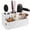 Single Drawer-White, variant on Hair Tool Organizer with Drawer Wood Hair Dryer Holder and Hot Tools Styling Storage for Bathroom Vanity Countertop, Black