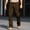 Brown, variant on WIZUTIZ Men's Outdoor Cargo Pants Elastic Waist Drawstring Tapered Multi-Pocket Quick Dry Lightweight Hiking Work Trousers