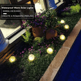 thumbnail image 5 of Jardín solar bola luz al aire libre luz LED para al aire libre paso pasarela patio césped, 5 of 5