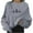 Grey, variant on Baqcunre Womens Hoodies Womens Casual Long Sleeve Round Neck Sweatshirts Heartbeat Prints Loose Top Crewneck Sweatshirts Fall Outfits Women Trendy Beige L