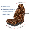thumbnail image 3 of Wukai Halloween Bat Full Set Car Seat Covers with Soft Padding Universal Auto Front Seats Protector and Cushion Mat, 3 of 5