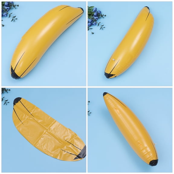 LOLIPPYY 2-Pack Inflatable Banana Party Decorations for Pool, Birthday, Events - PVC Material