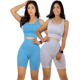 thumbnail image 1 of Set De 2 Conjunto Deportiva Mujer Short Y Blusa Stretch Fit Push Up UNITALLA, 1 of 5
