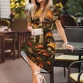 thumbnail image 3 of Disketp Vintage Cloud Mushroom para Vestido de Manga Corta para Mujeres, Vestidos de Verano para Mujeres, Casual y Holgado para la Playa, 3 of 6