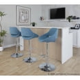 thumbnail image 3 of LumiSource Fabrico Adjustable Barstool - Set of 2, 3 of 9