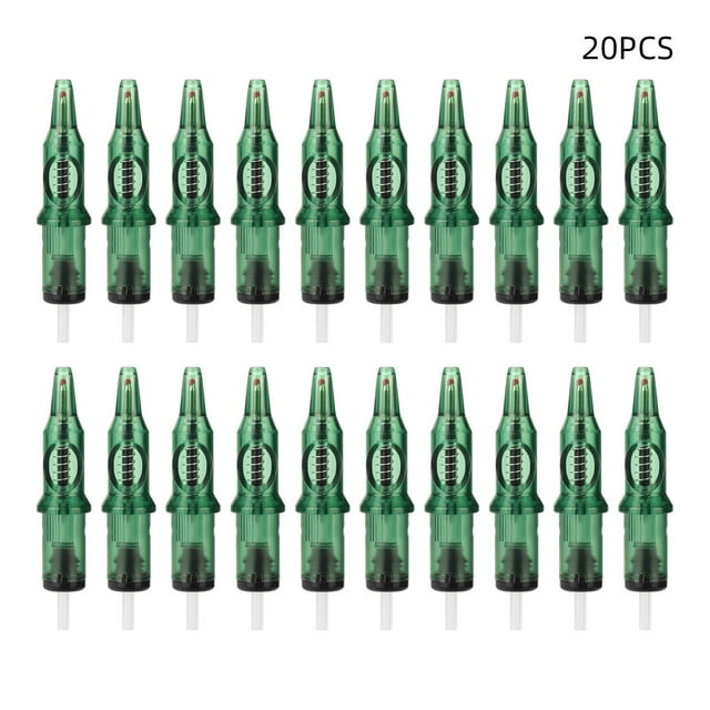 Ballpoint Pen Tattoo Cartridges with Membrane 20pcs Apprentice Cartridge Tattoo